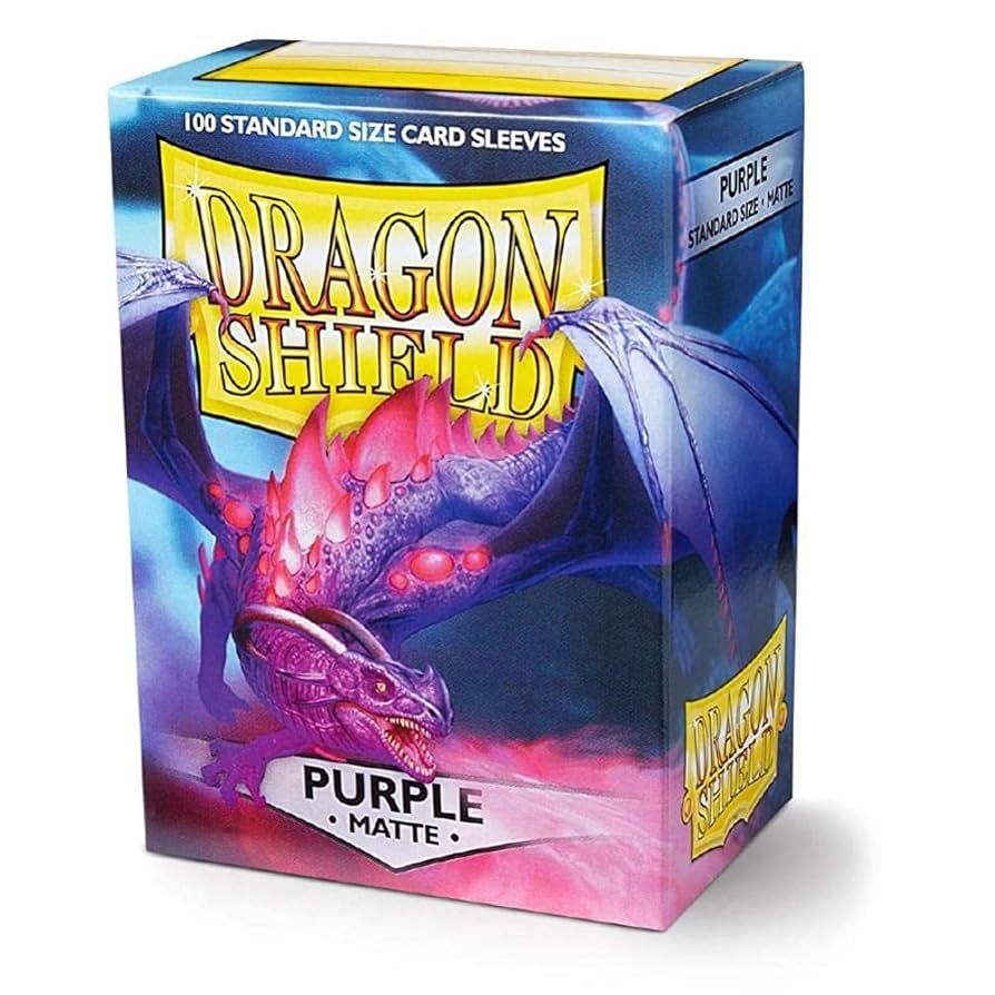 シュリンク付き　Dragon Shield マット・パープル 10個 Purple - Matte Sleeves - Standard Size - Dragon Shield